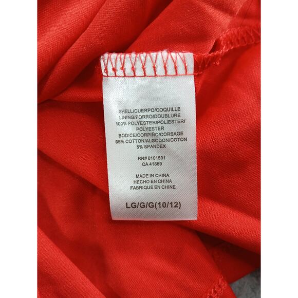 Beetlejuice Costume Girls Large Red Kids Lydia Deetz Dress Long Sleeve Tier NWT - Picture 7 of 8